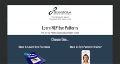 Desktop Screenshot of nlpeyepatterns.com