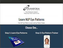 Tablet Screenshot of nlpeyepatterns.com